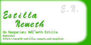 estilla nemeth business card